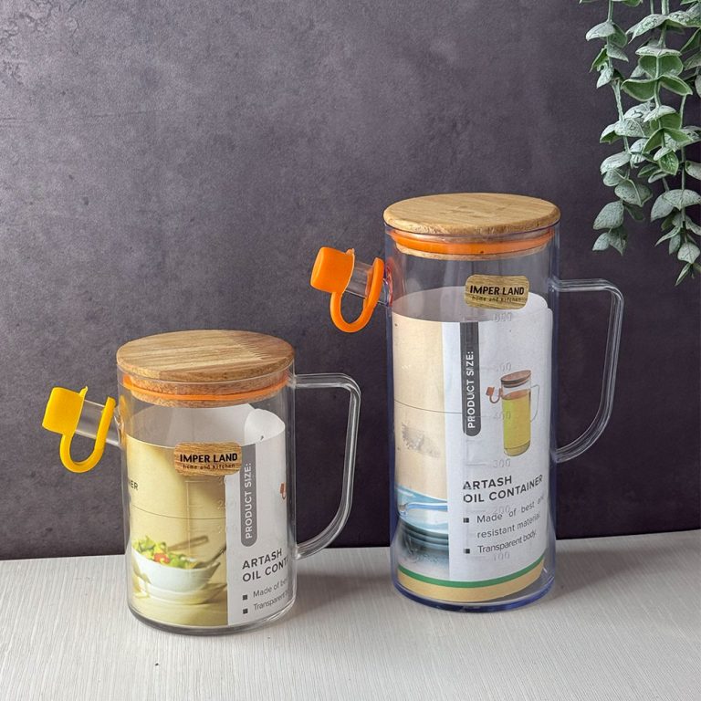 روغن‌ریز امپرلند مناسب نگهداری و استفاده آسان از روغن در آشپزخانه با طراحی شیک و کاربردی.