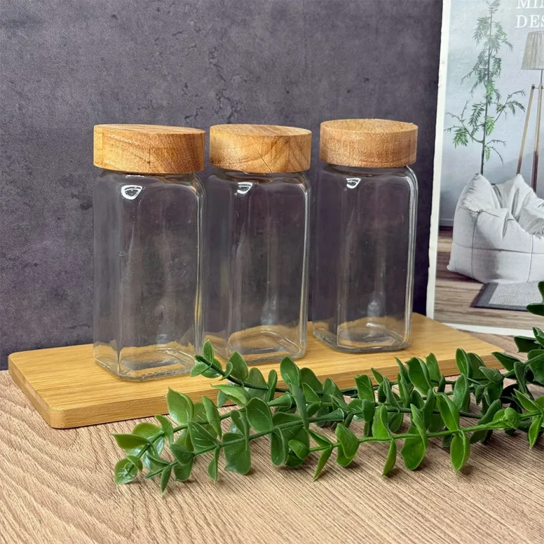 جا ادویه مکارتی با طراحی شفاف و مدرن، مناسب نگهداری انواع ادویه و چاشنی‌های آشپزی
